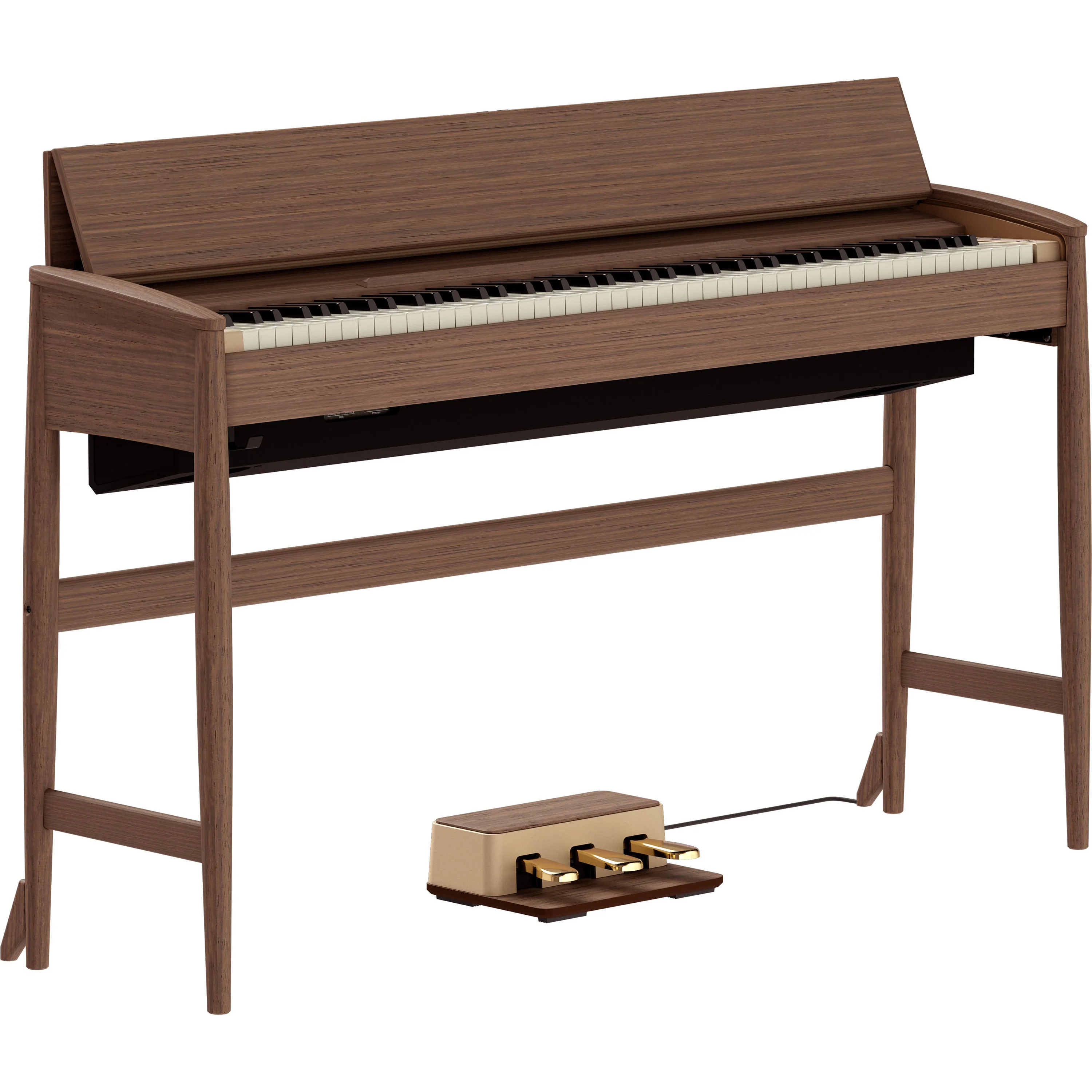Roland Kiyola KF-20 Digitalpiano Walnuss Dreiviertelansicht: ¾ Perspektive